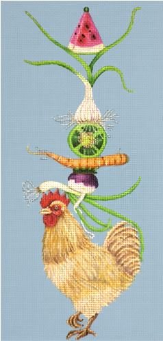 click here to view larger image of Chicken Salad  (hand painted canvases)