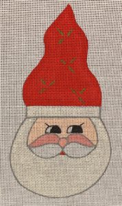 click here to view larger image of Holly Berry Santa  (hand painted canvases)