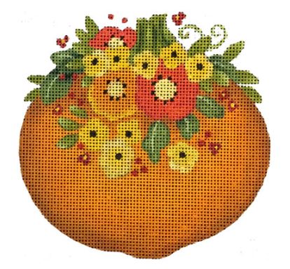 click here to view larger image of Pretty Pumpkin - Bouquet (hand painted canvases)