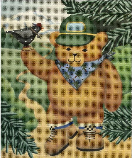 click here to view larger image of Camp Bear (hand painted canvases)