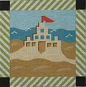 click here to view larger image of Beach Sandcastle (hand painted canvases)