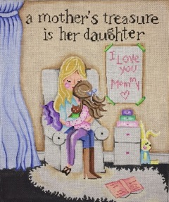 click here to view larger image of Mothers Treasure is Her Daughter (hand painted canvases)