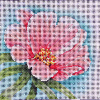 click here to view larger image of Peach Floral #1 (hand painted canvases)