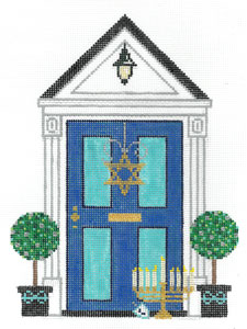 click here to view larger image of Hanukkah Door (hand painted canvases)
