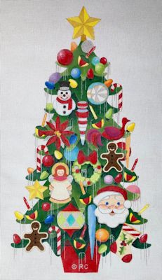 click here to view larger image of Giant Christmas Tree (hand painted canvases)