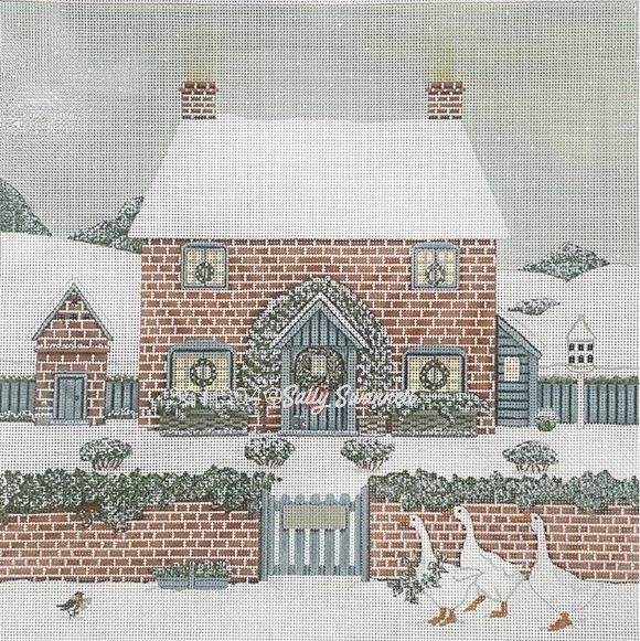 click here to view larger image of Snow Covered House (hand painted canvases)