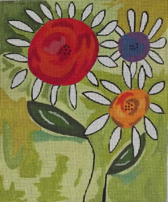 click here to view larger image of Daisy (hand painted canvases)