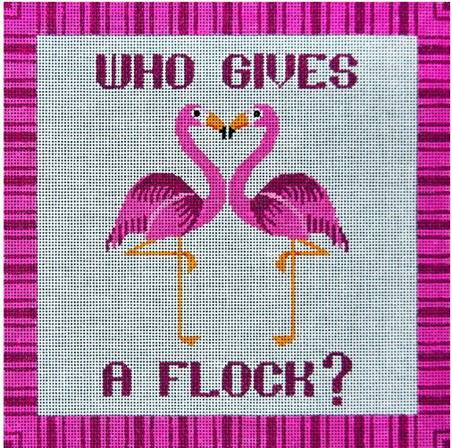 click here to view larger image of Who Gives A Flock ? (hand painted canvases)