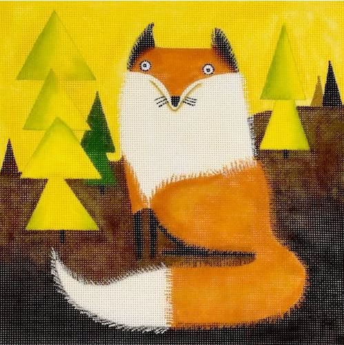 click here to view larger image of Fox in the Woods (hand painted canvases)