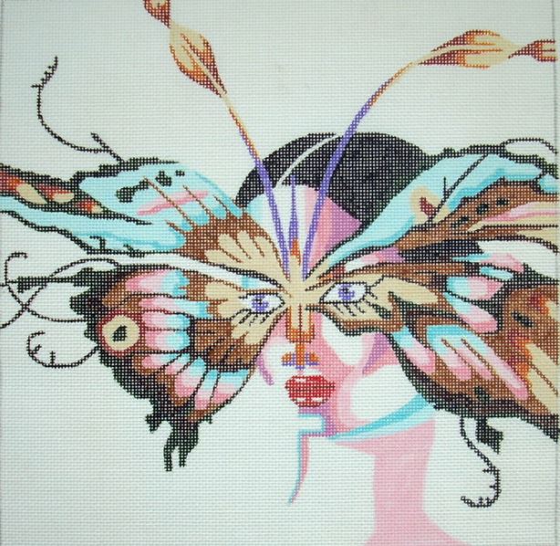 click here to view larger image of Moth Lady (hand painted canvases)