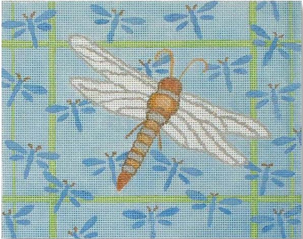 click here to view larger image of Dragonfly on Dragonflies (hand painted canvases)