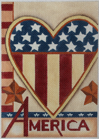 click here to view larger image of Heart of America (hand painted canvases)
