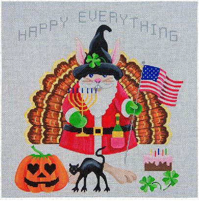 click here to view larger image of Happy Everything Turkey (hand painted canvases)
