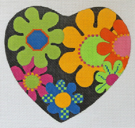 click here to view larger image of Lonely Hearts Club - Flower Power (hand painted canvases)