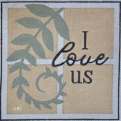 click here to view larger image of I Love Us (hand painted canvases)