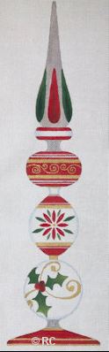 click here to view larger image of Christmas Finial - 22" (hand painted canvases)