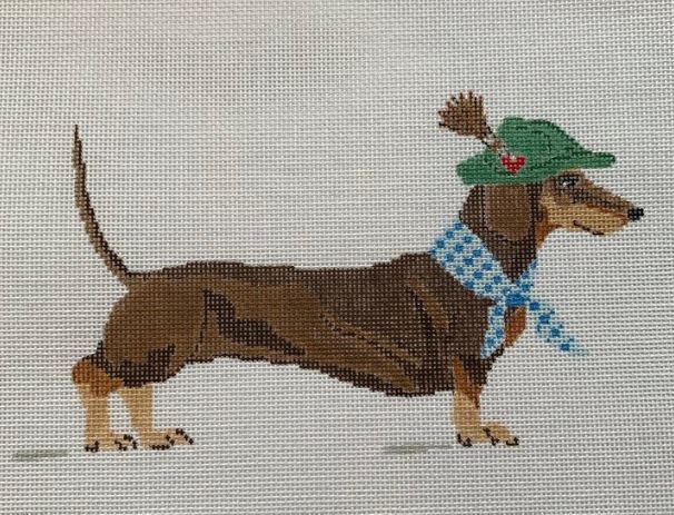 click here to view larger image of Dackel (dachshund) (hand painted canvases)