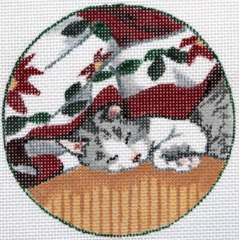 click here to view larger image of Kitten Ornament (hand painted canvases)