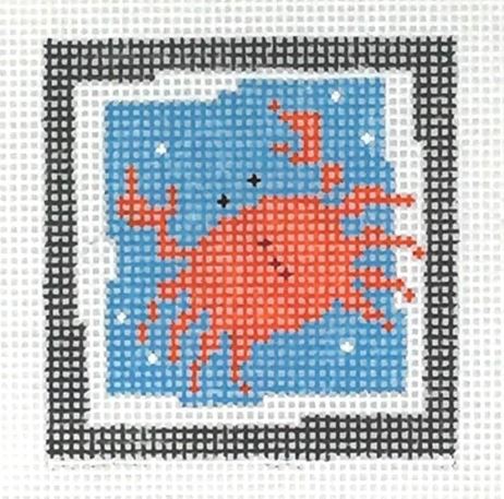 click here to view larger image of First Stitch Kit - Crab (needlepoint kits)
