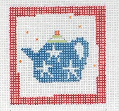 click here to view larger image of First Stitch Kit - Teapot (needlepoint kits)