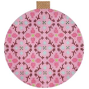 click here to view larger image of Florentine Bauble - Fuchsia (hand painted canvases)