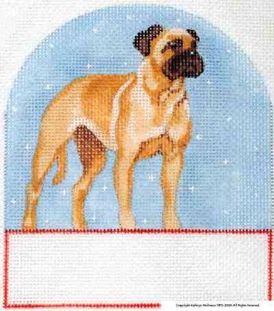 click here to view larger image of Bull Mastiff (hand painted canvases)