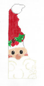 click here to view larger image of Delaware State Shaped Santa (hand painted canvases)