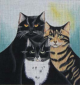 click here to view larger image of Trio (hand painted canvases)