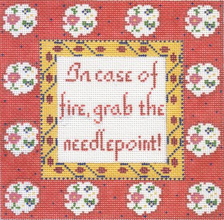 click here to view larger image of In Case of Fire (hand painted canvases)
