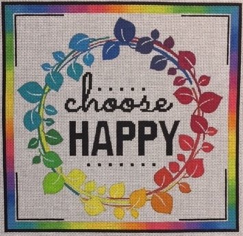 click here to view larger image of Choose Happy (hand painted canvases)