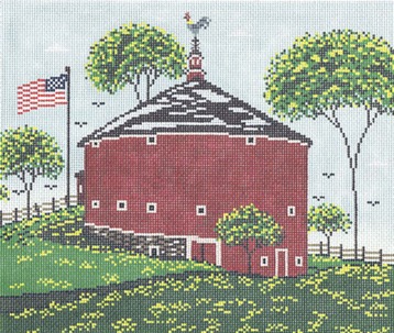 click here to view larger image of Round Barn, The (hand painted canvases)