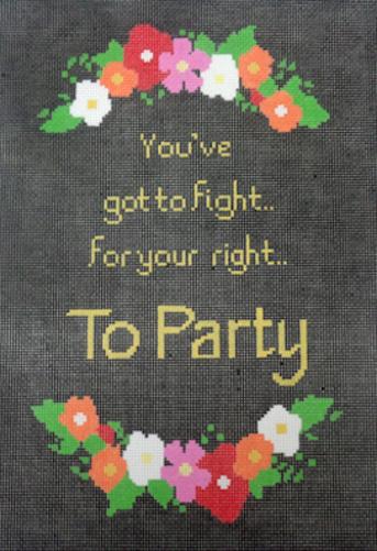click here to view larger image of Fight/Party (hand painted canvases)