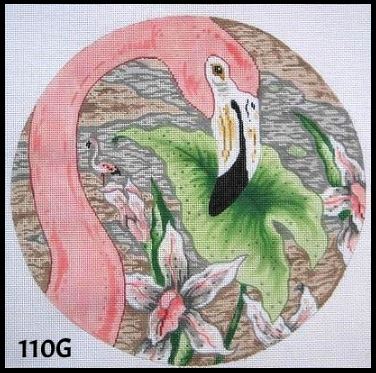 click here to view larger image of Flamingo - Facing Right (hand painted canvases)