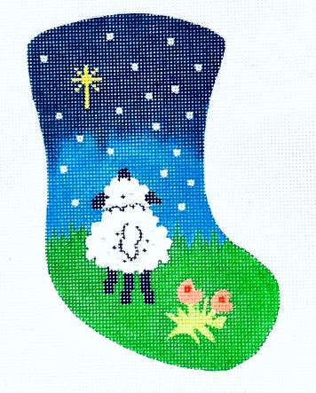 click here to view larger image of Lamb Looking Up at Star (hand painted canvases)