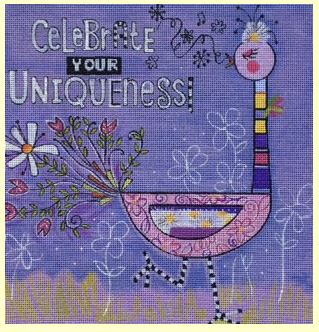 click here to view larger image of Celebrate Your Uniqueness (hand painted canvases)