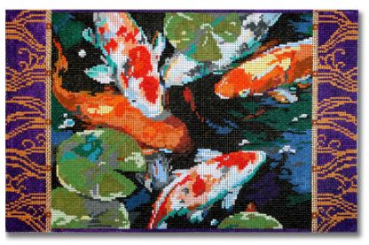 click here to view larger image of Asian Coy Fish (hand painted canvases)