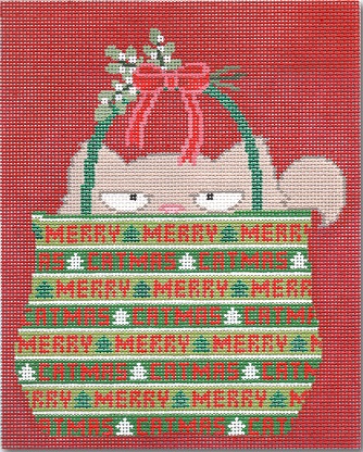 click here to view larger image of Merry Catmas (hand painted canvases)