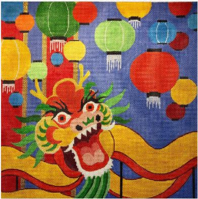 click here to view larger image of Chinese Dragon (hand painted canvases)