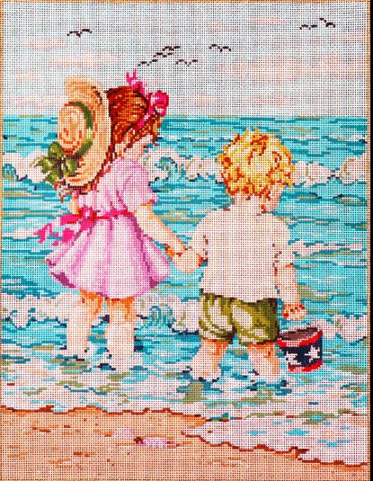 click here to view larger image of Shore Fun (hand painted canvases)