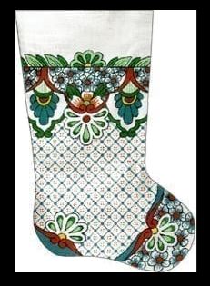 click here to view larger image of Talavera Stocking 2 (hand painted canvases)