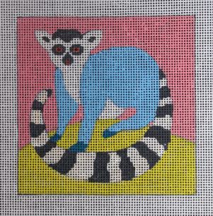 click here to view larger image of Insert - Lemur (hand painted canvases)