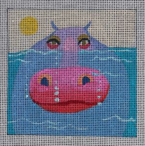 click here to view larger image of Insert - Hippo (hand painted canvases)
