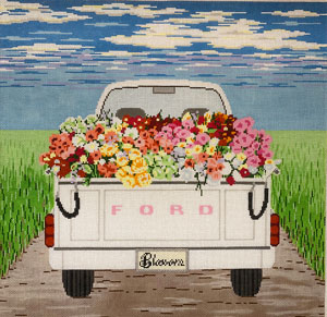 click here to view larger image of Blossom Truckfull  (hand painted canvases)
