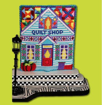 click here to view larger image of Quilt Shop w/Stitch Guide (hand painted canvases)