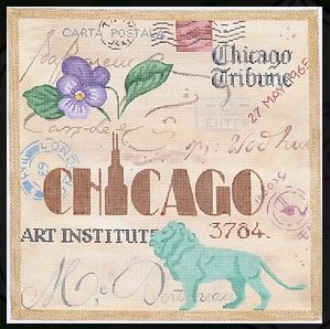 click here to view larger image of Chicago Collage (hand painted canvases 2)