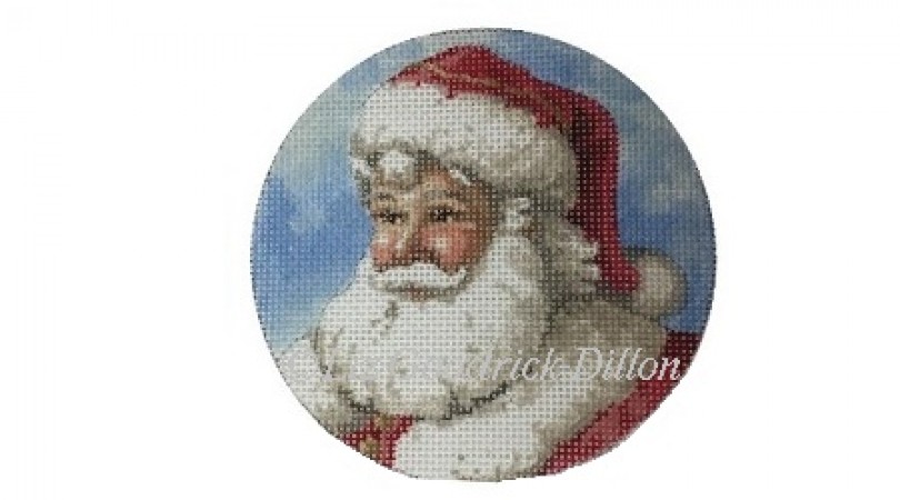 click here to view larger image of Santa Face  (hand painted canvases)