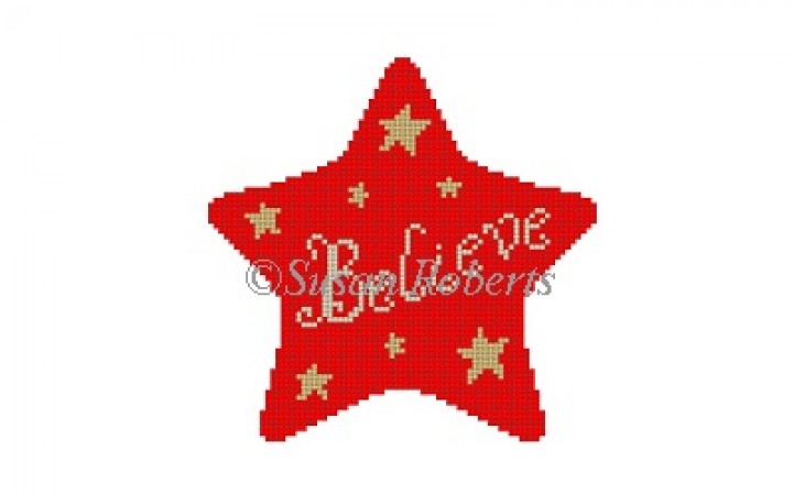 click here to view larger image of Star - Believe (hand painted canvases)