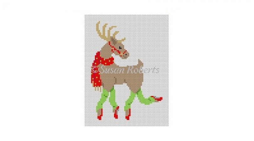 click here to view larger image of Reindeer Ballet (hand painted canvases)