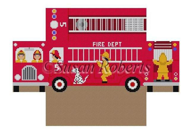 click here to view larger image of Firetruck (hand painted canvases)