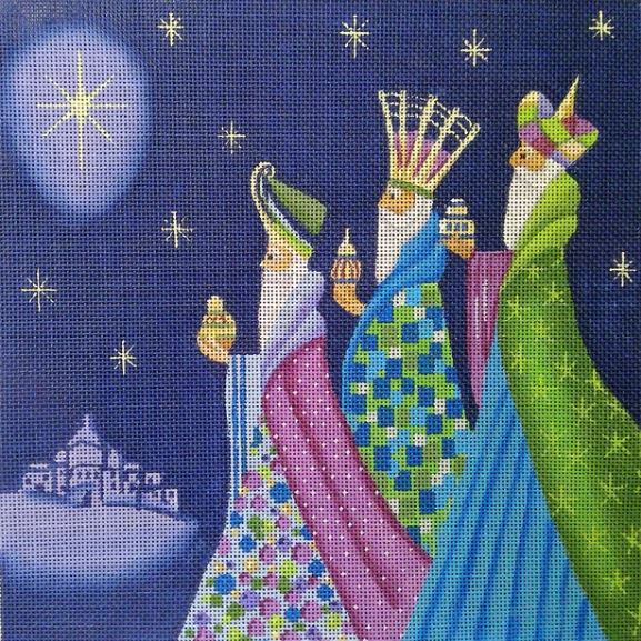 click here to view larger image of Three Kings (hand painted canvases)